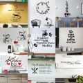 28 styles Coffee Wall Stickers Vinyl Wall Decals Kitchen Stickers English Quote Home Decorative Stickers PVC Dining Room Shop