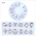 12 Pcs(1 wheel) Nail Art Decoration Wheel Glitter Rhinestone Nail Art Fashionable Decoration 3D DIY Nail Art Stones and Charms,1