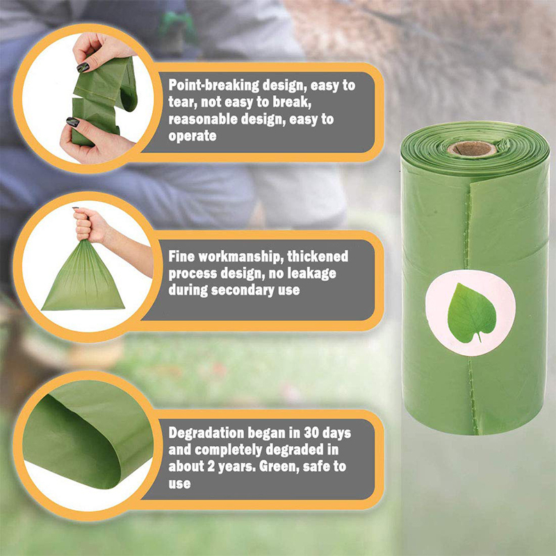 Benepaw Biodegradable Dog Poop Bag Durable Pet Shit Garbage Bags Waste Puppy Free Dispenser Easy To Tear Off 120pcs/240pcs