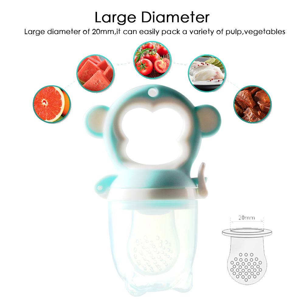 Silicone Pacifier Fresh Food Nibbler Baby Feeder Kids Fruit Nipples Feeding Safe Infant Supplies Baby Nipple Soother Bottles