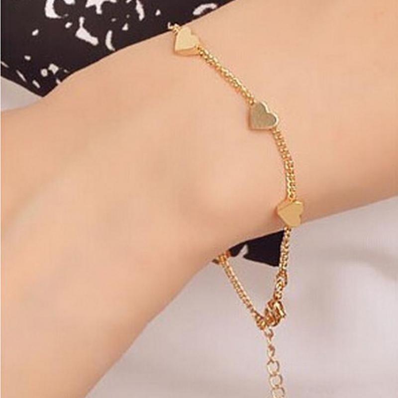 Korean Version Of The Small Fresh Lady Fashion Gold Five-pointed Star And Peach Heart Bracelet Women's Jewelry Wholesale