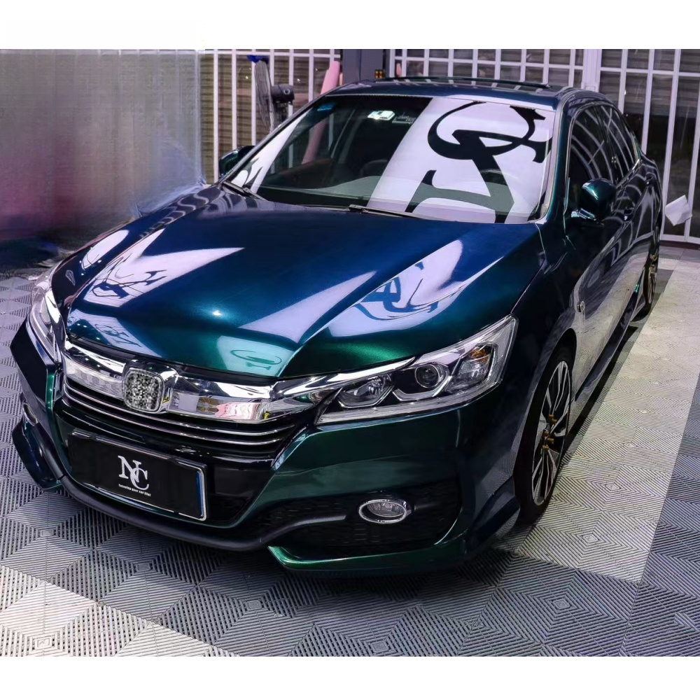 Metal Paint Royal Green Car Wrap