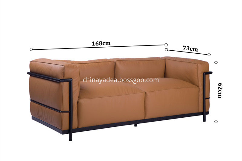 LC3 Grand Modele Two-Seat Sofa