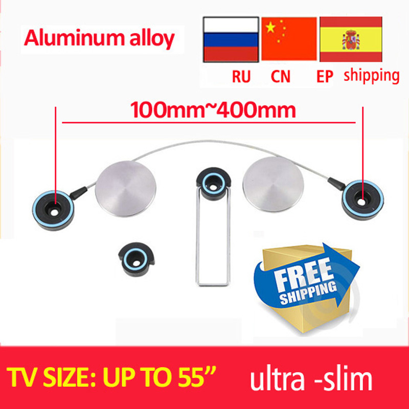 LED-100M free shipping aluminum alloy ultra Slim LED Bracket 15" 46"50" 55" LED Tv Mount Tv Wall Bracket Tv Holder Free Shipping