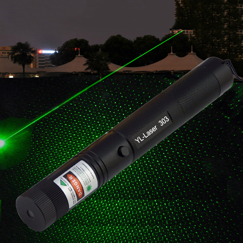 Laser Pointer Pen Sight 303 Adjustable Focus 532nm Green Puntero Laser Survival Tool First Aid Device Beam Lights Flashlight