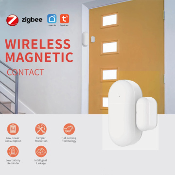 Tuya ZigBee Door Window Sensor With Alexa Google Home Smart Home Kits Alarm System Work with Gateway Tuay/Smart Life APP