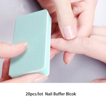 20pcs/lot Nail Buffer Blcok Polishing File For Nails Double Side Buff Shine Polish For Nail Art Tools Polisher Manicure kits
