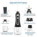 Portable Oral Irrigator 300ml Dental Water Flosser Jet 5 Modes Water Floss USB Rechargeable Irrigator Dental Teeth Cleaner + Bag