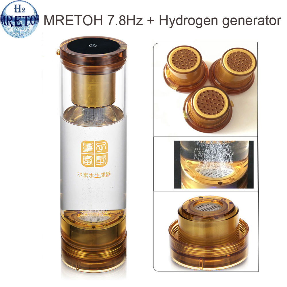 Promote Blood Circulation MRETOH 7.8Hz / Hydrogen Rich Water Generator Machine ORP Alkaline Pure H2 Ionizer Super Antioxidants