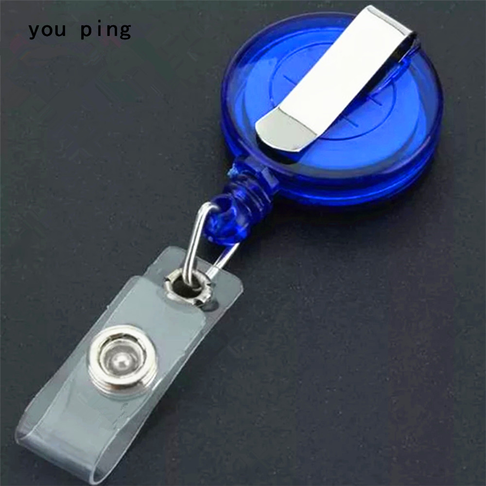 Colour Retractable Pull Badge Reel Zinc Alloy Plastic lanyards ID Name Tag Card badge holder Reels Key Ring Chain Clips