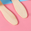 ROSENICE 100pcs Wooden Ice Cream Spoons Wood Taster Spoons Popsicle Paddles Spoon Ice Cream Tools Kitchen Gadgets