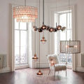 Modern Creative Glass Chandelier Nordic Lighting Simple Personality Magic Bean Bedroom Molecular Lamp Nordic Living Room Lamps