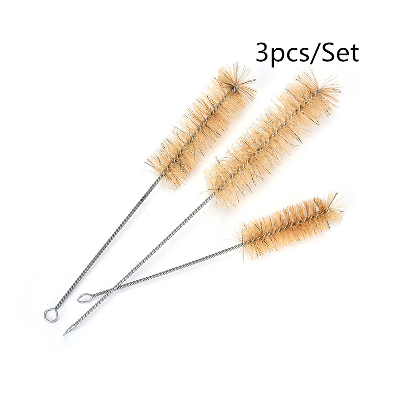 3pcs/Set Big Mid Small Test Tube Bottle Cleaning Brushes Cleaner Laboratory Supplie For Household Housework