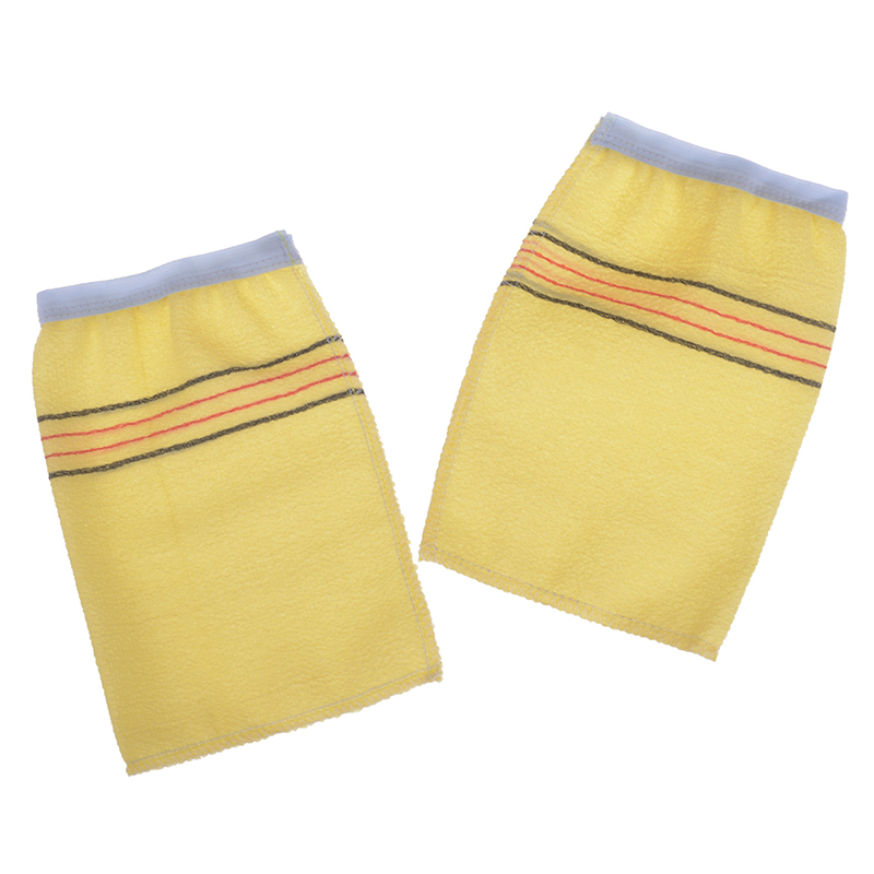 2Pcs/Set Korea Body Scrub Shower Towels Bath Pocket Gloves Exfoliating Bath Washcloth Home Cleaning Washing Scrub Shower Towels