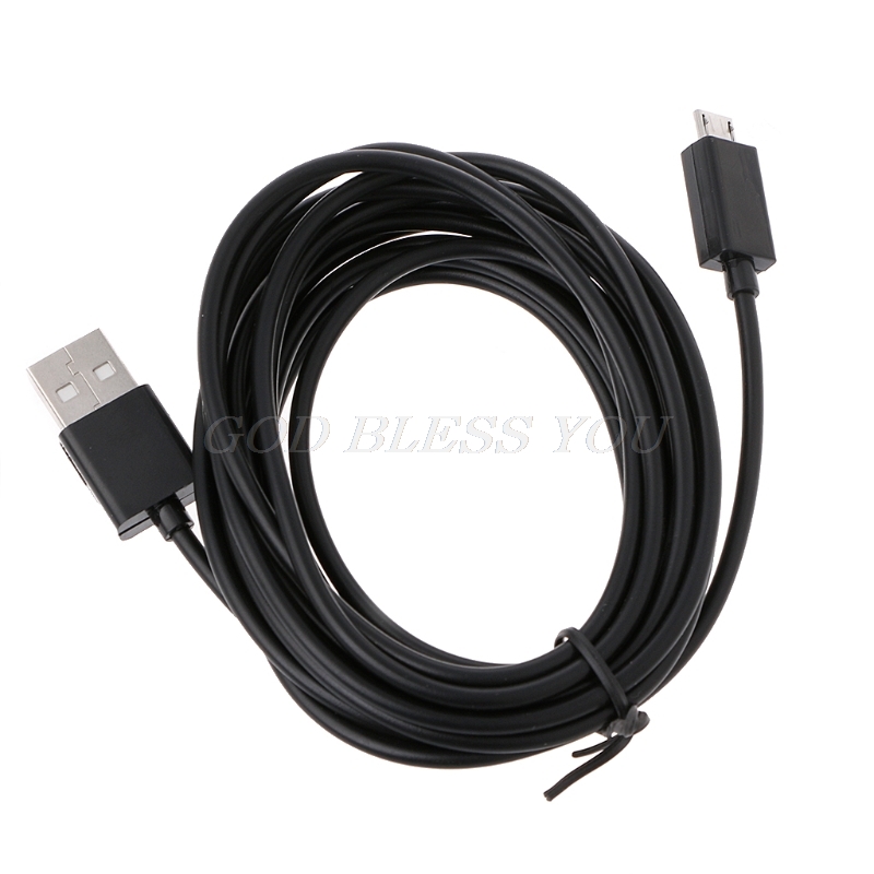 Long 3 Meter Micro USB Charge Charging Power Cable For PS4 Xbox One Controllers Drop Shipping