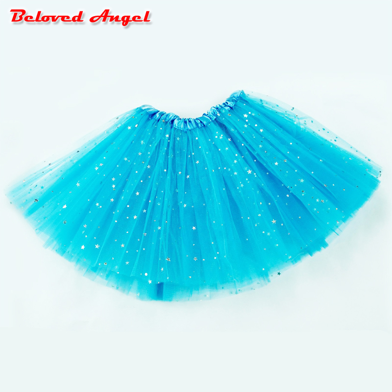 2019 Children's Clothing Girls Tutu Skirts Baby Fashion Pettiskirt Star Print Mesh Princess Girls Ballet Dancing Party Skirt