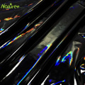 150cm*100cm Black Off-color Magic Fabric Highlight PU Film Black Magic Color Fabric Colorful Laser Colorful Down Jacket Fabric