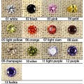 New Arrive Cubic Zirconia Stones Brilliant Cuts Supplies For Jewelry 3mm 100pcs Round Pointback Beads Nail Art DIY Decorations