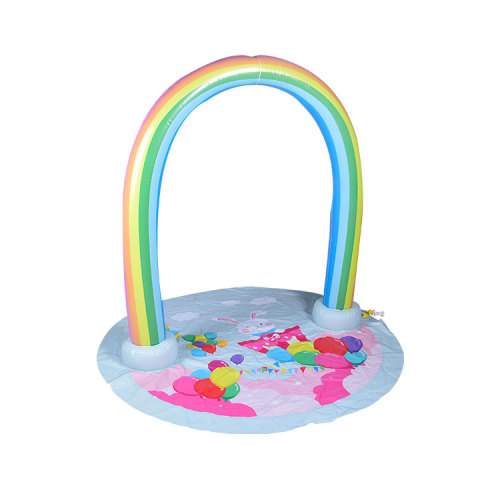Inflatable rainbow arch splash pad Swimming Wading Pool for Sale, Offer Inflatable rainbow arch splash pad Swimming Wading Pool