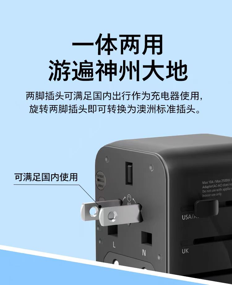 UniVolt Pro 5-in-1 Global Adapter