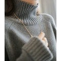 2020 Turtleneck Pure Wool Sweater Woman Loose Large Size Autumn and Winter Thick Pullover Sweater Cashmere Sweater Tide