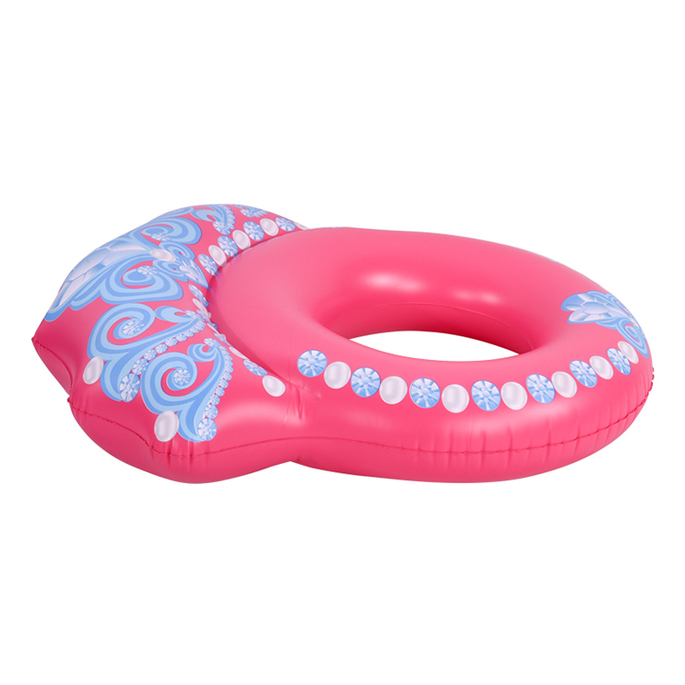 Princess Pink Inflatable Diamond Ring Pool Float Inflatable Lounge Girl Outdoor Swim Tube Ring For Adult Kid 4