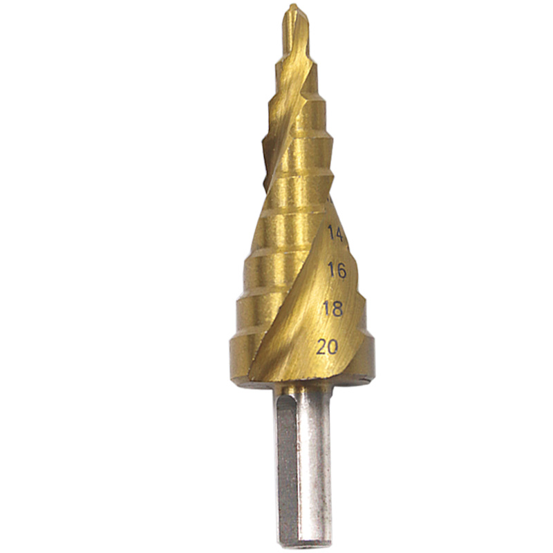 HSS Spiral Grooved Center Drill Bit 4-12mm 4-20mm 4-32mm Solid Carbide Mini Drill Accessories Titanium Step Cone Drill Bit