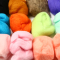12pcs/Lot 12 Colors 5g Soft Wool Fibre Roving For Needle Felting DIY Hand Spinning Sewing Doll Needlework Fibre Arts