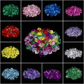 50Pcs/Bag Colorful Aquarium Acrylic Stones Crystal Ice Cubes Decor Vase Filler Pebble Fish Tank Accessories Home Decoration