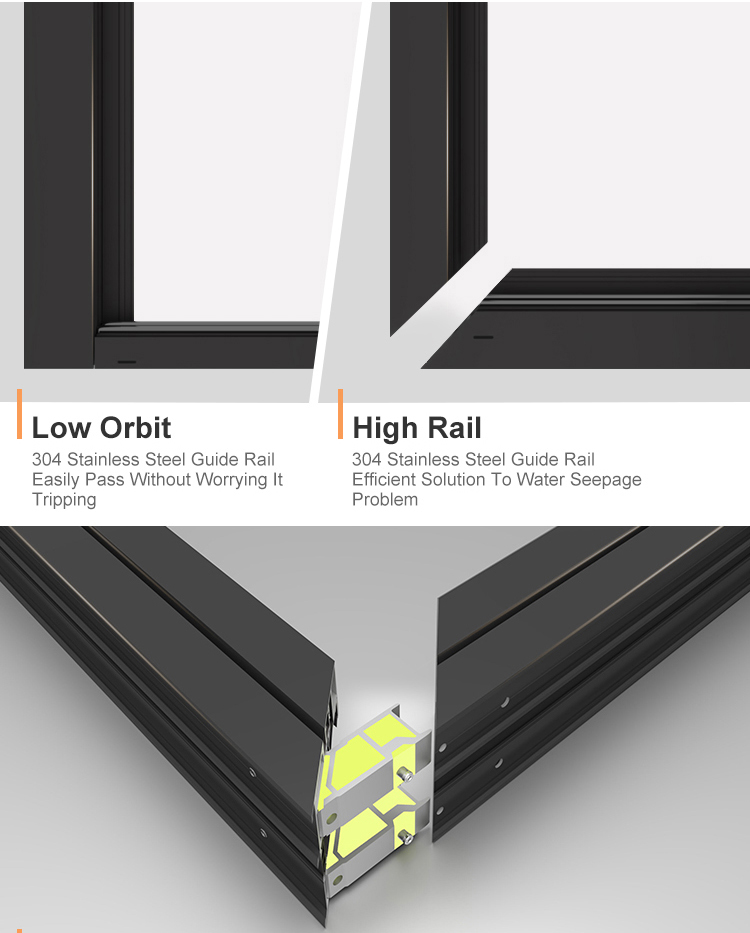 Aluminum Folding Doors of Glass Applications