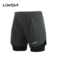 Lixada Men's 2-in-1 Running Shorts Quick Drying Breathable Training Exercise Jogging bicycles Bike Cycling Shorts Men's Shorts