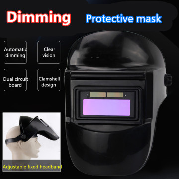 Auto Darkening Protective Welder Mask Solar Solar LI Battery Grinding Headband Welding Helmet Protective Mask Sparkproof UV