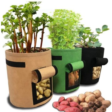 Plant Grow Bags Nonwoven Cloth Pot Planting Gardening Bag Greenhouse Garden Vegetable Flower Carrot Potato Planter Bag jardin
