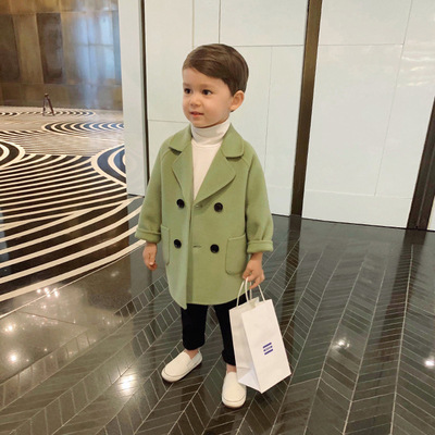 Toddlers Boys jacket autumn winter 2019 children foreign baby wool coat boys fleece coat kids boy clothes