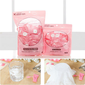 50/100pcs/lot Travel Cotton Disposable Towel Compressed Towel Magic Beauty Salons With Cleansing Towel Handkerchief Facial Tissu