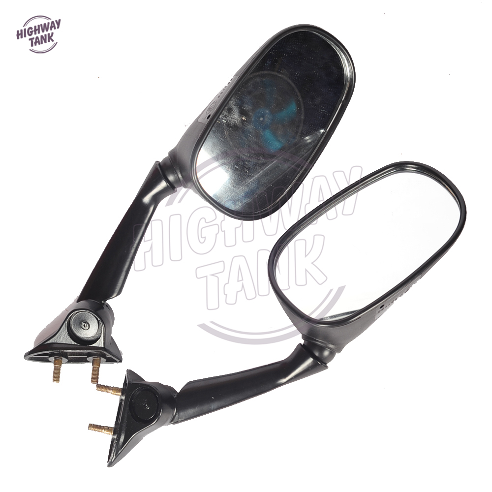 ABS Black Motorcycle Left Right Rear View Mirror Case for YAMAHA YZF R6 YZF-R6 2008-2014