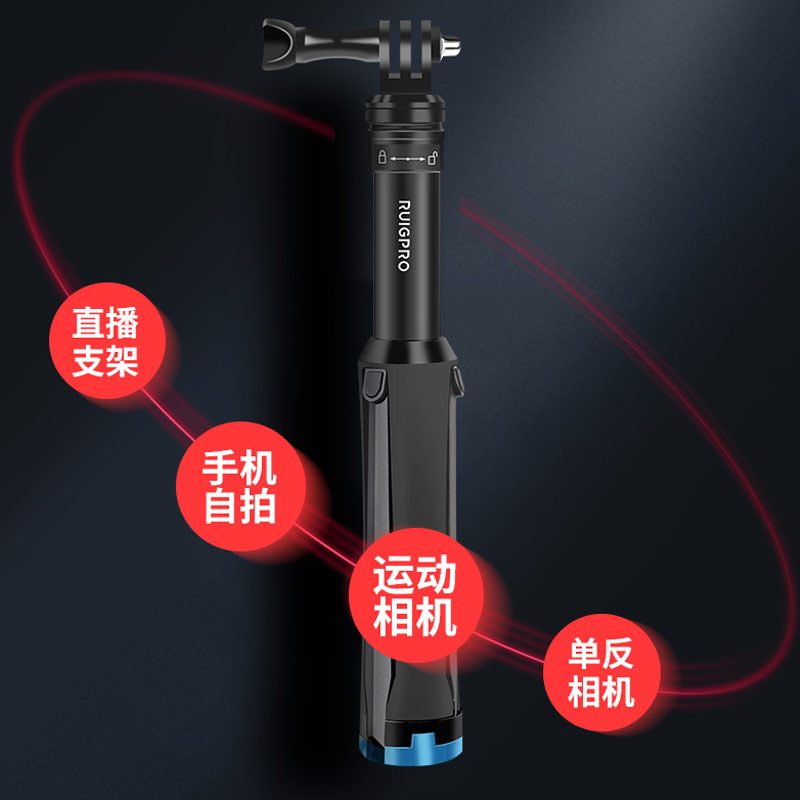 Aluminum tripod selfie stick monopod For gopro Go pro hero 7 6 5 4 3 sj4000 sj5000x xiaomi yi hero6 hero7 camera Accessories
