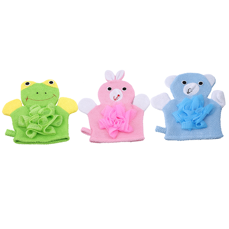 animal Soft Cotton Baby Bath Shower Brush Cute Animal Modeling Sponge Powder Rubbing Towel Ball for Baby Children