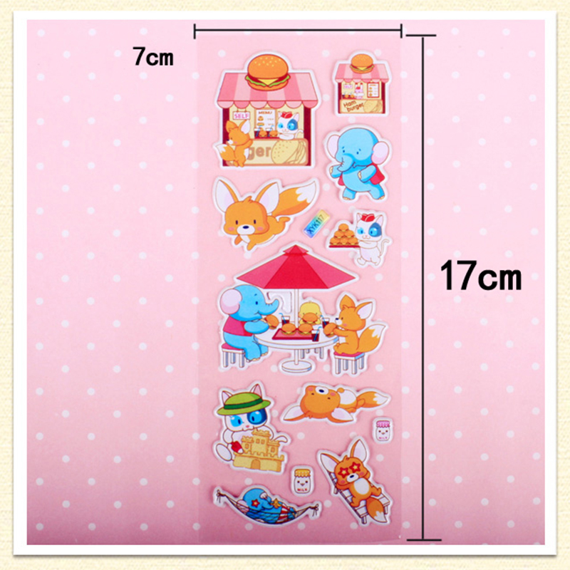 Kids Stickers 40 20 Different Sheets 3D Puffy Bulk Stickers for Girl Boy Birthday Gift Scrapbooking Teachers Animals Cartoon