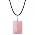 Blue Aventurine 30X40MM Cuboid Necklace Men Rectangle Pendant