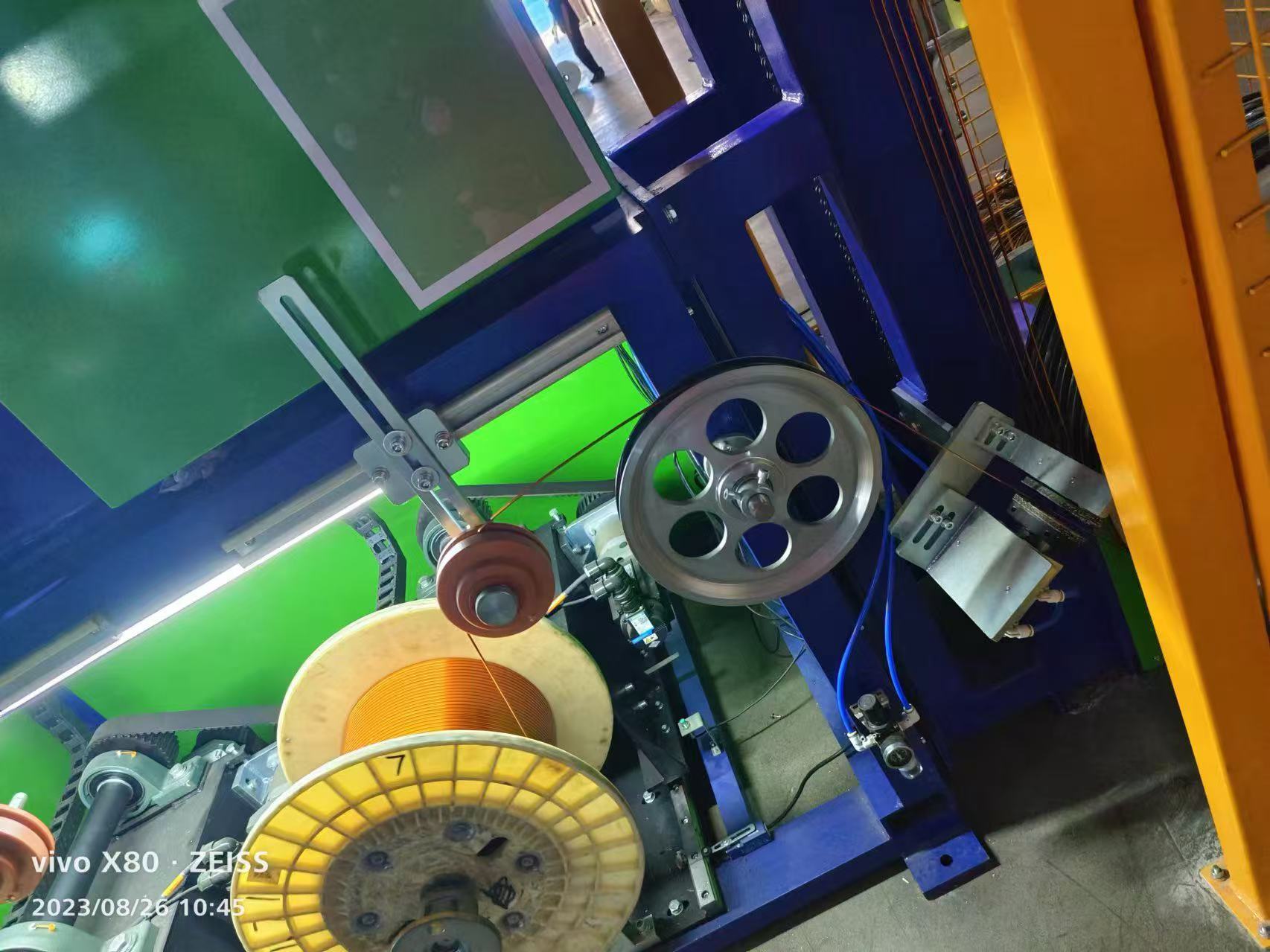Vertical enamelling machine