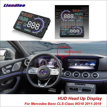 Liandlee Car Head Up Display HUD For Mercedes Benz CLS-Class W218 20 Safe Driving Screen OBD II Speedometer Projector Windshield