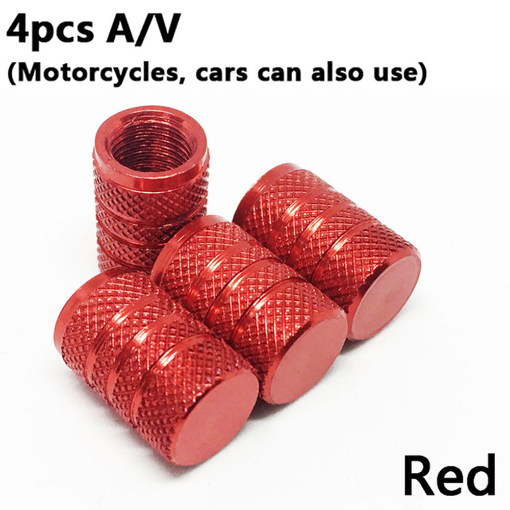 4pcs Aluminium Alloy Dustproof Tube Truck Car Bicycle Valve Caps Tyre Air Caps Valve Cover Car Wheel Tire Valves