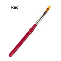 1pcs Nail Brush Pen UV Gel Gradient Bloom Nail Art Painting Wood Handle Nylon Hair Black White Red Draw Manicure Nail Tool JI285