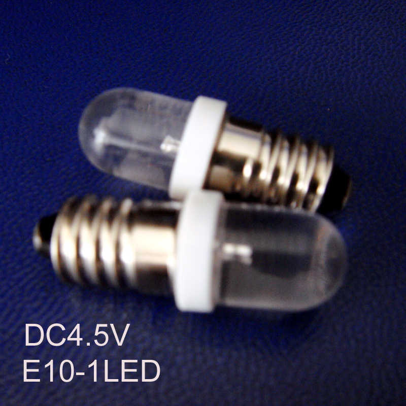 High quality,E10 4.5V Indicator light,E10 led bulb,E10 DC4.5V,E10 Indicator lamp,E10 led,E10 5V,E10 bulb,free shipping 10pcs/lot