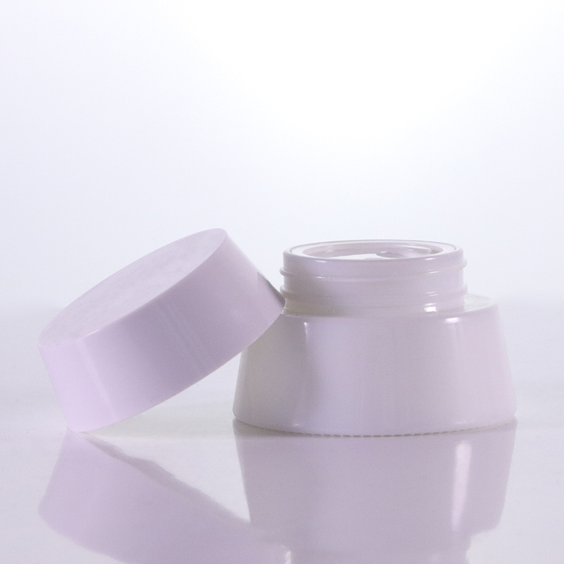 Special Shape Opal White Jar With White Cap2 Jpg