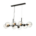 Design Nordic Glass Ball Pendant Lights for Living Room dining room Bar Loft Black Gold Hanging Light bedroom light Fixtures