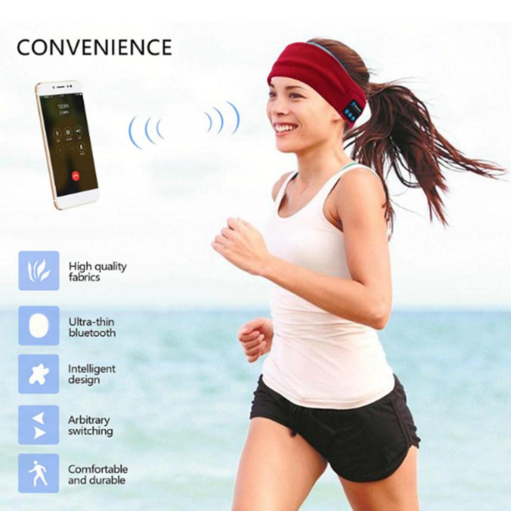 Wireless Bluetooth 5.0 Stereo Headphones Running Earphone For Men Women Sleeping Eye Mask Music Sports Headband Headset наушники