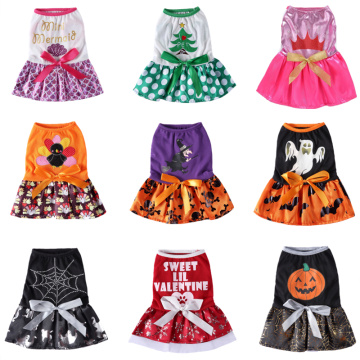 Halloween Pet Dog Dress Clothes For Dogs Princess Mascotas Dress Pet Skirt Tutu Wedding Dresses Christmas Dog Clothes Apparel