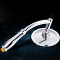 SHAI Rotate 360 Degree ABS Chrome Bathroom Rainfall Shower Head Water Saving Extension Arm Hand Held Shower Head With Hose